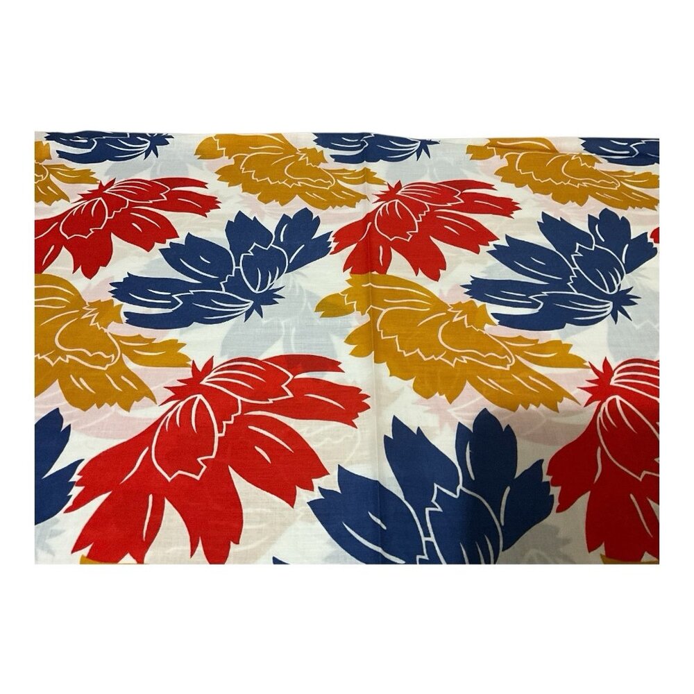 Boussac of France Cotton Floral Fabric Vintage 9 Yards x 42 Inch Wide